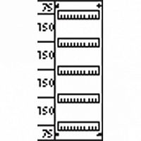 Пластрон с прорезями 1ряд/5 реек-150 |  код. AS 215 |  ABB